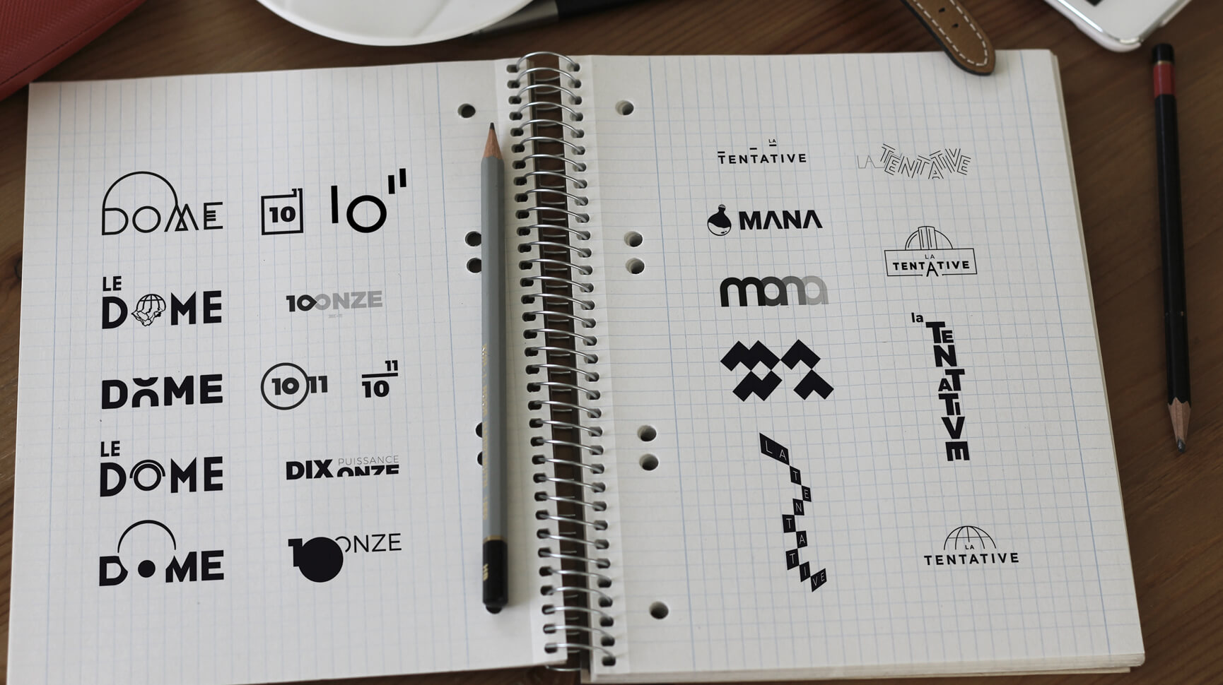 Creation of an identity moodboard for The Dôme