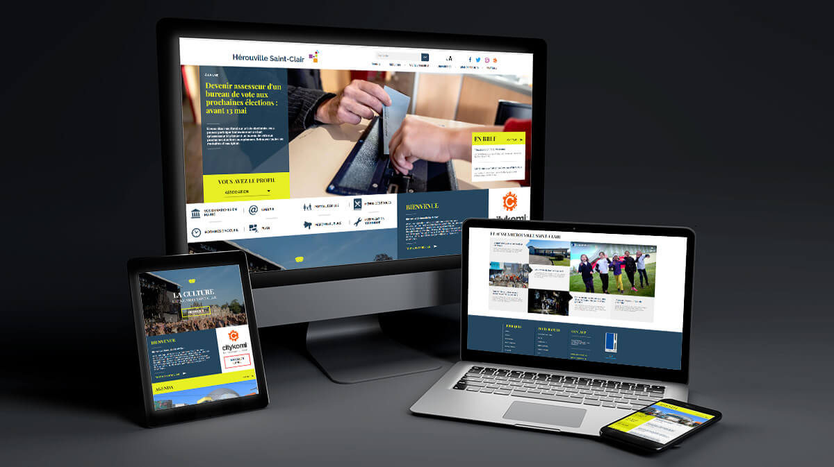 UX/UI reflection and graphic design for the city portal